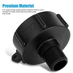 IBC Tote Tank Water Adapter Coarse Thread 2″Drain Plug Connector For Garden Hose