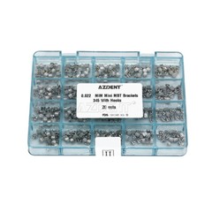 Dental Orthodontic Metal Brackets Braces Mini MBT Roth 022 Hooks 345 AZDENT