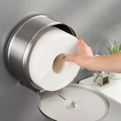 Commercial Jumbo Toilet Paper Dispenser, Brushed Stainless Steel Large Roll Bath