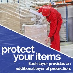 1500ft Crystal Clear 80 Gauge Stretch Film – Industrial Strength & Self-Adhering