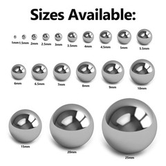Metric Precision Bearing Balls Stainless Steel Loose Bearings Bulk 1mm – 25mm