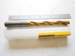 NEW KENNAMETAL 8XD 10.20MM CUT DIA. X 94MM FL X 141MM L CARBIDE COOL THRU DRILL