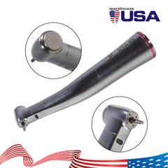 NSK Style Dental 1:5 Increasing Handpiece Fiber Optic LED Contra Angle Red Ring