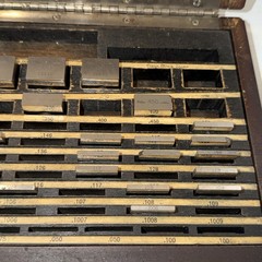 Vintage Starrett Webber Model SCS81A Grade 3-2 Gage Block Set 39 Pieces 4/29/73
