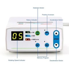 AZDENT Micro motor eléctrico LED sin escobillas dental Fit Play de tipo E-Type