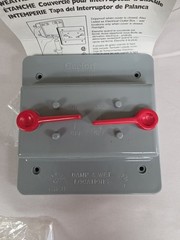 CARLON E9G2SSN 2 Gang Weatherproof Toggle Switch Box Cover. Vertical Mount. New