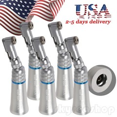 5pcs Dental Slow Low Speed Contra Angle Handpiece Winkelstück Latch Chuck icv