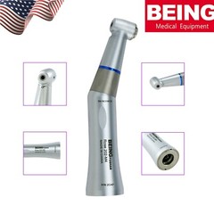 US BEING Dental Low Speed Fiber Optic Contra Angle Handpiece E Type Fit NSK KAVO