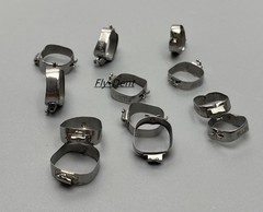 Dental Orthodontic 1st Plain Molar Bands Buccal Tubes Cleats Roth 022 #29-44+