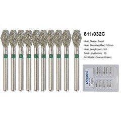 Dental Round Diamond Bur FG Pear Round End Taper Football Egg Barrel High Speed