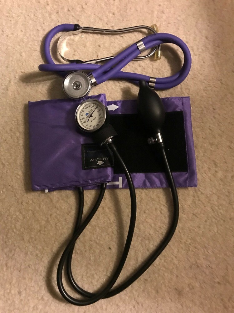 Match Mates Stethoscope + Sphygmomanometer Purple Set No Carrying Case