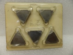 LOT OF 5 U.S.TOOL+CUTTER GROOVALL CARBIDE GROOVING INSERTS 3T7895 G-C7 .124 WIDE
