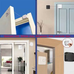 2Pcs Multifunctional Punch-Free With Drawstring Automatic Sensor Door Closer