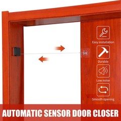2Pcs Multifunctional Punch-Free With Drawstring Automatic Sensor Door Closer