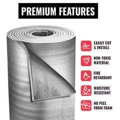 Heat Reflective Shield EPE Foam For Car RV Cabin Window Home Insulation 100″x36″