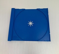 10 PCS NEW STANDARD SINGLE CD TRAY W/ CDA LOGO, OPAQUE BLUE TRAY, MADE IN US