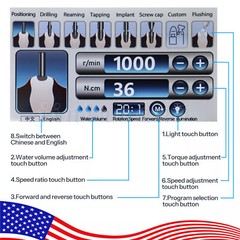 Dental Surgical Implant Motor Brushless+20:1 Handpiece
