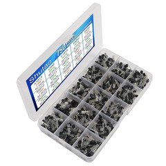 750 Pcs Transistor Kit A1015 C945 C1815 S8050 S8550 S9012 S9013 Size: 750 Pcs