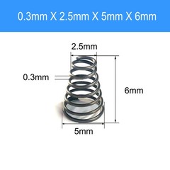 Conical Compression Spring Tapered Cone Spring Steel 0.2-3.0mm Wire High Tension