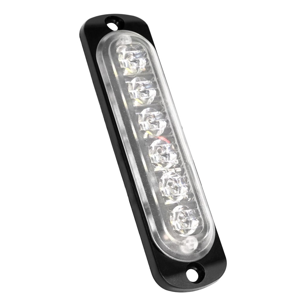 12V 24V LED White Light Thin 6LEDs Waterproof for UTV Truck RV Dome, Step, Un…