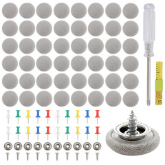 60Pcs Car Roof Headliner Repair Kit, Rivets & Buckles for Interior Ceiling Fix