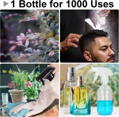 Plastic Spray Bottles – 10.5OZ/300ML Empty Spray Bottles for Cleaning Solutions,