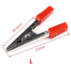 10pcs Small/Large Crocodile Clips Battery Connector Electrical Test DIY