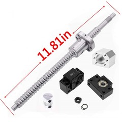 SFU1605 RM1605 16mm 300mm 11.81 Inch Ball Screw CNC Nut BK/BF12 End Support