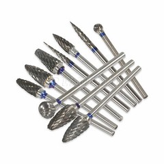 Dental Lab Polishing Drills Tungsten Steel Carbide Bur HP 2.35MM Burs 10 Model