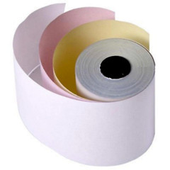 6 Rolls 3″x 65′ 3-ply Carbonless White/Canary/Pink Cash Register Paper Rolls