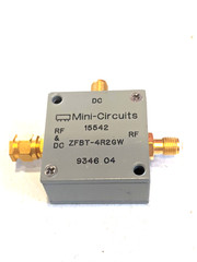 MINI CIRCUITS BIAS TEE, PART NUMBER ZFBT-4R2GW, FREQUENCY RANGE 0.1-4200MHz