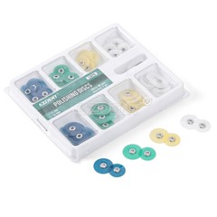 AZDENT Dental Soflex Discs Composite Finishing Polishing Discs 2.35mm+Mandrel