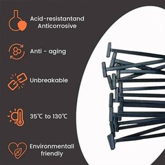 10/50/100 Nylon Cable Tie Buckle Heavy Duty Self-Locking Zip Ties Holder Durable
