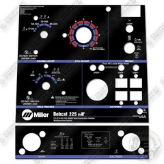 Miller Bobcat 225NT Control Decal Decal Kit Generator – Aftermarket Kit