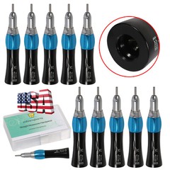 10*Yabang Dental Slow Low Speed Handpiece Straight Nosecone 1:1 E-Type CE