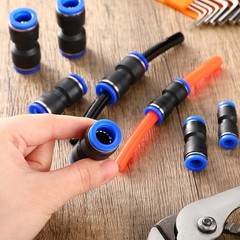 50/100PCS Quick Connect Straight Push Connector Air Line Hose Pneumatic Fittings