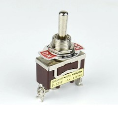 2x ON-OFF-ON 3-Pin Position Spring Return Momentary Metal Toggle Switch 15A 250V