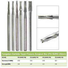 Wave Dental Surgical Burs Round Carbide Surgical Length Bur 25mm FGOS High Speed