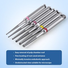 Dental Long Neck Microscope Endo Tungsten Carbide Bur for slow-speed Handpiece