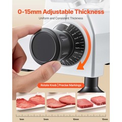 VEVOR Commercial 12″ Blade Meat Slicer Deli Food cutter Electric slicer 440RPM