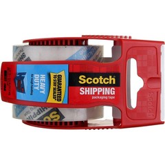 3 Pack Scotch Shipping Packaging Tape, Clear, Heavy Duty, 1.88in X 22.2yd