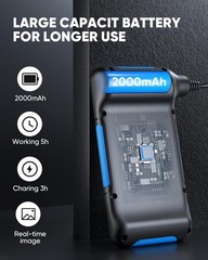 Endoscope Camera with Light, Dual Lens 1080P Industrial Borescope with 8 LED …