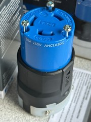 6 NEW Eaton Arrow Hart AHCL630C Blue 30A Locking Connector L6-30R 250V 2P 3W LOT