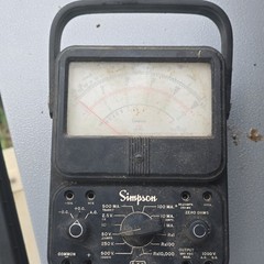 Simpson 260 Vintage Analog Handheld Multimeter AC/DC V/A Ohms 1000V Max