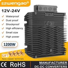 12V to 24V 50A 48V 20A DC to DC Converter Step up Booster Regulator Boat Vehicle