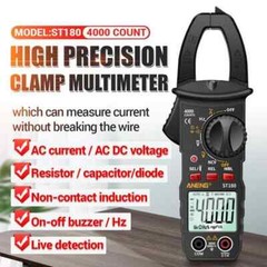 Digital Clamp Multimeter Tester AC DC Voltage RMS Amp Meter Auto Range Handheld