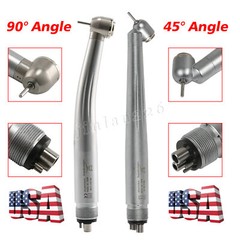 NSK Style Dental Surgical 45° Degree LED High Speed Handpiece Turbine 2/4Holes