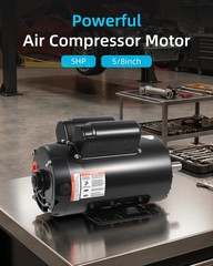 5HP SPL Air Compressor Electric Motor 17.6Amps 56 Frame 3450RPM 5/8“ Keyed Shaft