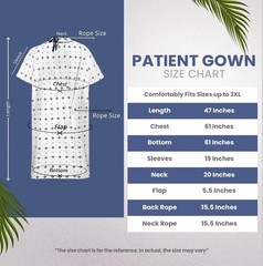 Utopia Care 6 Pack Unisex Hospital Gowns, Patient Gowns for Women and Men…