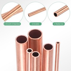 Copper Tubing OD 1mm-90mm Length 500mm Hollow Copper Tubing Round Copper Tubing